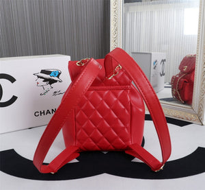 CHANEL Caviar Quilted Business Affinity Backpack Red