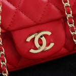 CHANEL Caviar Quilted Business Affinity Backpack Red