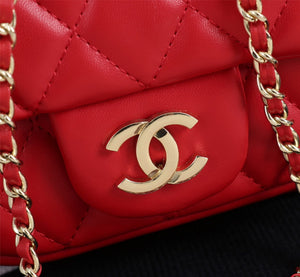 CHANEL Caviar Quilted Business Affinity Backpack Red