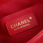 CHANEL Caviar Quilted Business Affinity Backpack Red