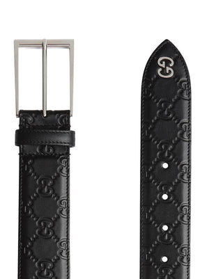 GUCCI SIGNATURE BELT WITH GG DETAIL