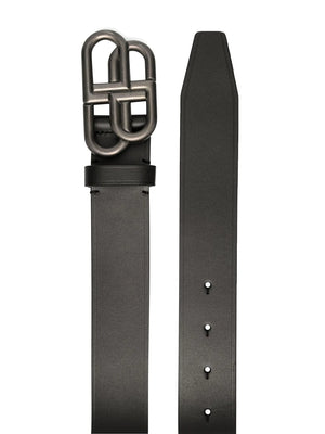 BB buckle leather belt