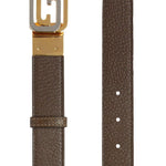 G-buckle leather belt