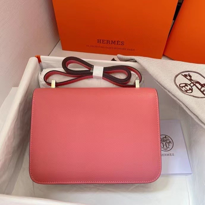 HERMES Swift Constance 18 Rose Ete