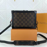 LOUIS VUITTON PRE-OWNED MONOGRAM SOFT TRUNK SHOULDER BAG - BROWN