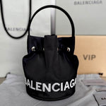 Balenciaga Drawstring Bucket Black