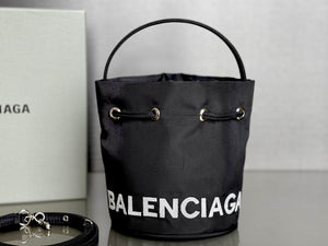 Balenciaga Drawstring Bucket Black