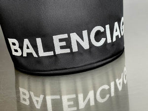 Balenciaga Drawstring Bucket Black