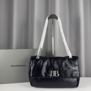 BALENCIAGA Monaco Medium leather shoulder bag