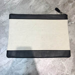 BALENCIAGA Cotton Canvas Pochette Crossbody Bag Black