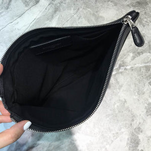 Balenciaga Black Navy Clip M Clutch Bag