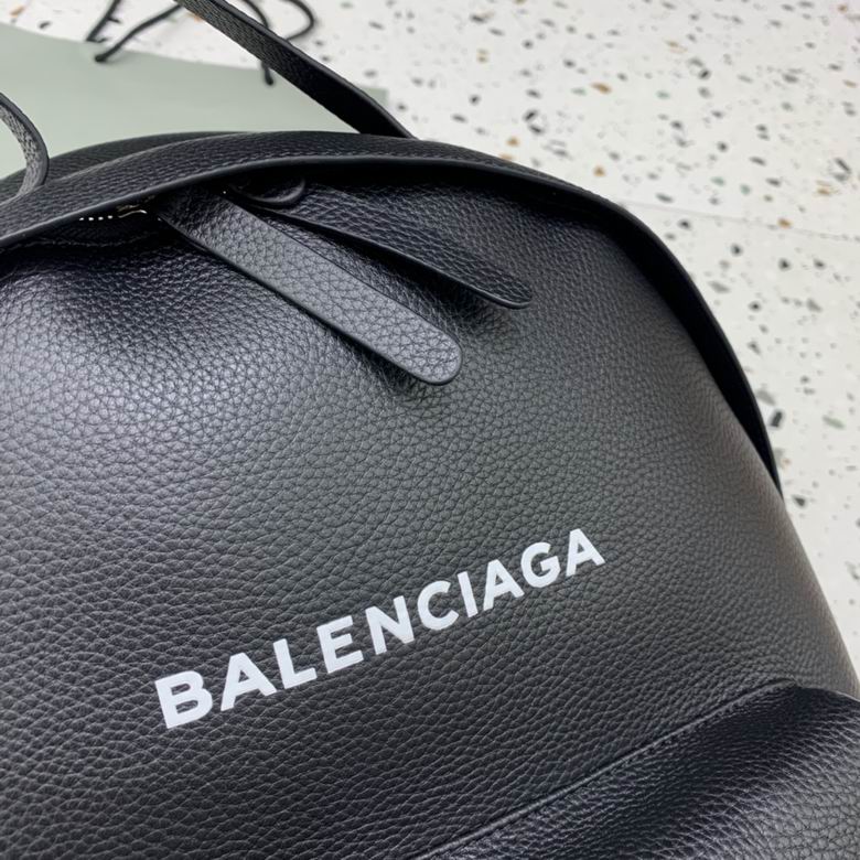 BALENCIAGA Calfskin Everyday Backpack Black