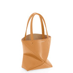 Mini Puzzle Fold Tote in shiny calfskin