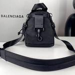 BALENCIAGA  Mini Appliquéd Nylon Backpack - Black