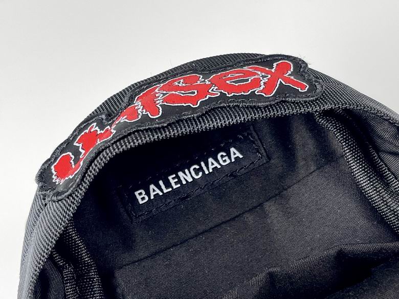 BALENCIAGA  Mini Appliquéd Nylon Backpack - Black