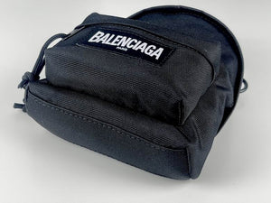 BALENCIAGA Nylon Oversized Mini Backpack Black