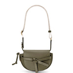 Mini Gate Dual bag in soft calfskin and jacquard