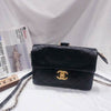 CHANEL Lambskin Quilted XL Jumbo Single Flap Black