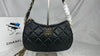 CHANEL Aged Calfskin Quilted Chanel 19 Hobo Black