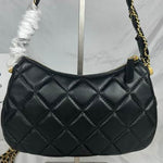 CHANEL Aged Calfskin Quilted Chanel 19 Hobo Black