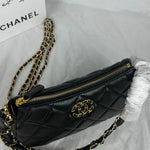 CHANEL Aged Calfskin Quilted Chanel 19 Hobo Black