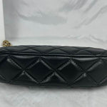 CHANEL Aged Calfskin Quilted Chanel 19 Hobo Black