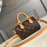 LOUIS VUITTON monogram nano speedy 2WAY Shoulder Handbag