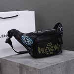 Balenciaga Graffiti Explore Leather Belt Bag 529550 Black