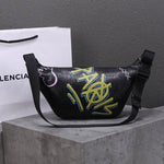 Balenciaga Graffiti Explore Leather Belt Bag 529550 Black