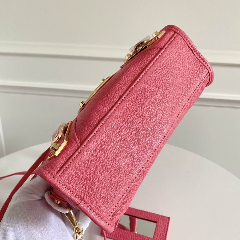 BALENCIAGA Agneau Giant 12 Gold Hardware Mini City Rose Hortensia