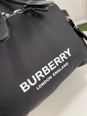 BURBERRY Nylon Logo Print Small Rucksack Backpack