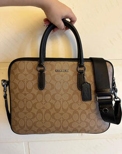 coach bag business in a luxurious brown color