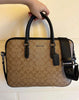 coach bag business in a luxurious brown color