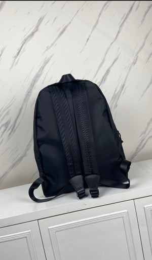 BALENCIAGA Nylon You Are The World Explorer Backpack Black