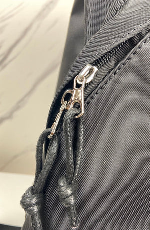 BALENCIAGA Nylon You Are The World Explorer Backpack Black