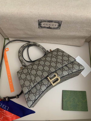 Gucci x Balenciaga Hourglass hacker project bag Beige