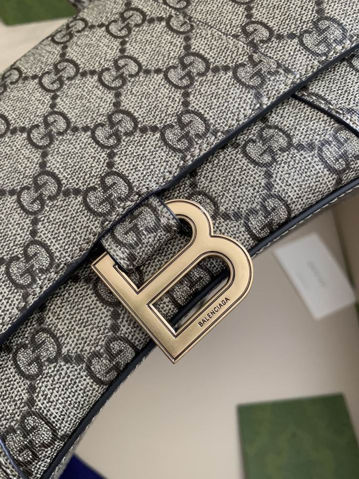 Gucci x Balenciaga Hourglass hacker project bag Beige