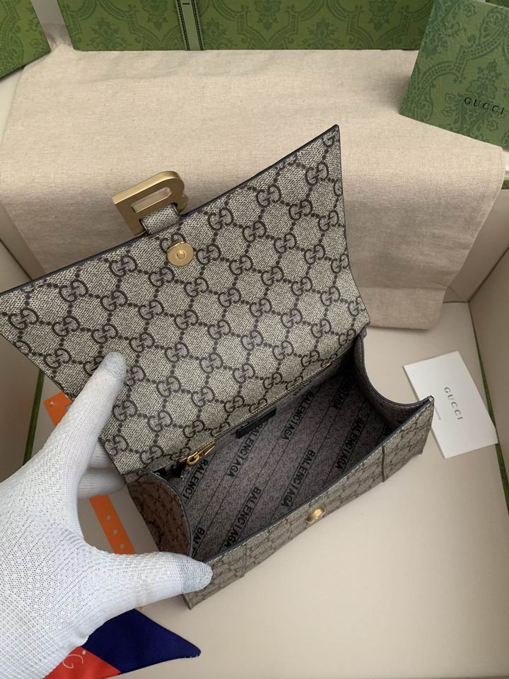 Gucci x Balenciaga Hourglass hacker project bag Beige