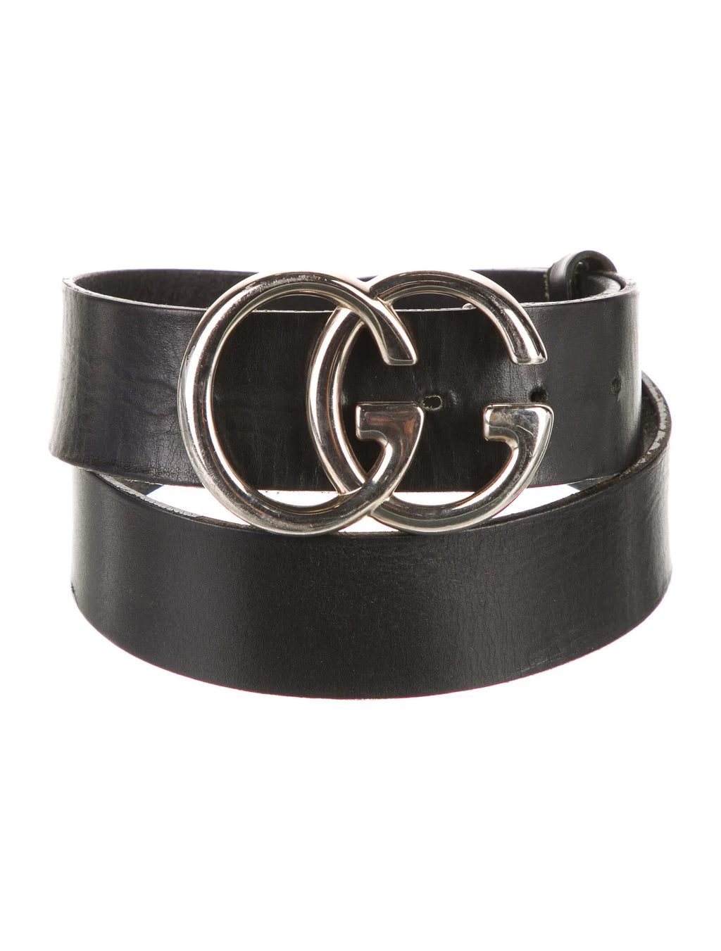 GUCCI Double G Logo Leather Belt