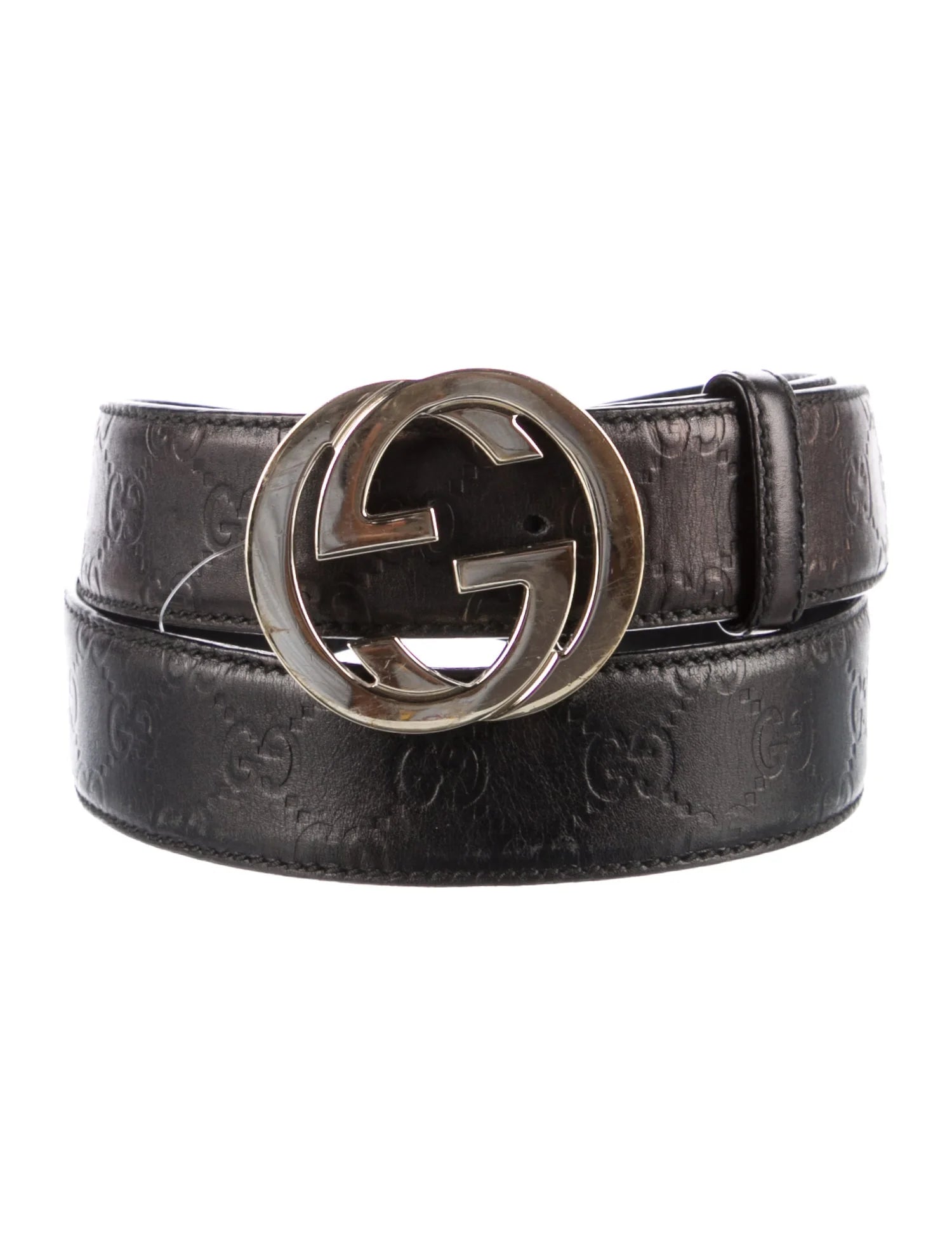 GUCCI Interlocking G Logo Leather Belt Kit