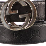 GUCCI Interlocking G Logo Leather Belt Kit