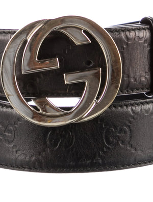 GUCCI Interlocking G Logo Leather Belt Kit