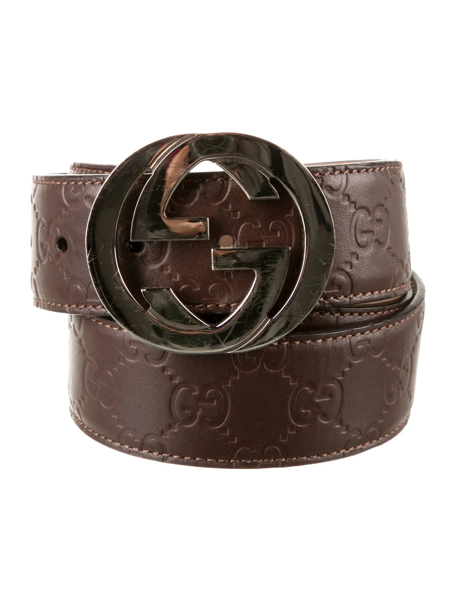 GUCCI Interlocking G Logo Leather Belt Kit