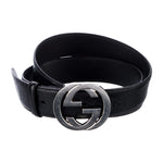 GUCCI Interlocking G Logo Leather Belt