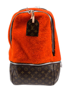 LOUIS VUITTON x Marc Newson Monogram Shearling Backpack