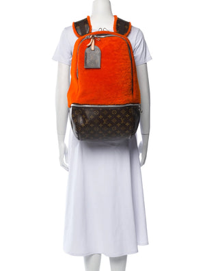 LOUIS VUITTON x Marc Newson Monogram Shearling Backpack