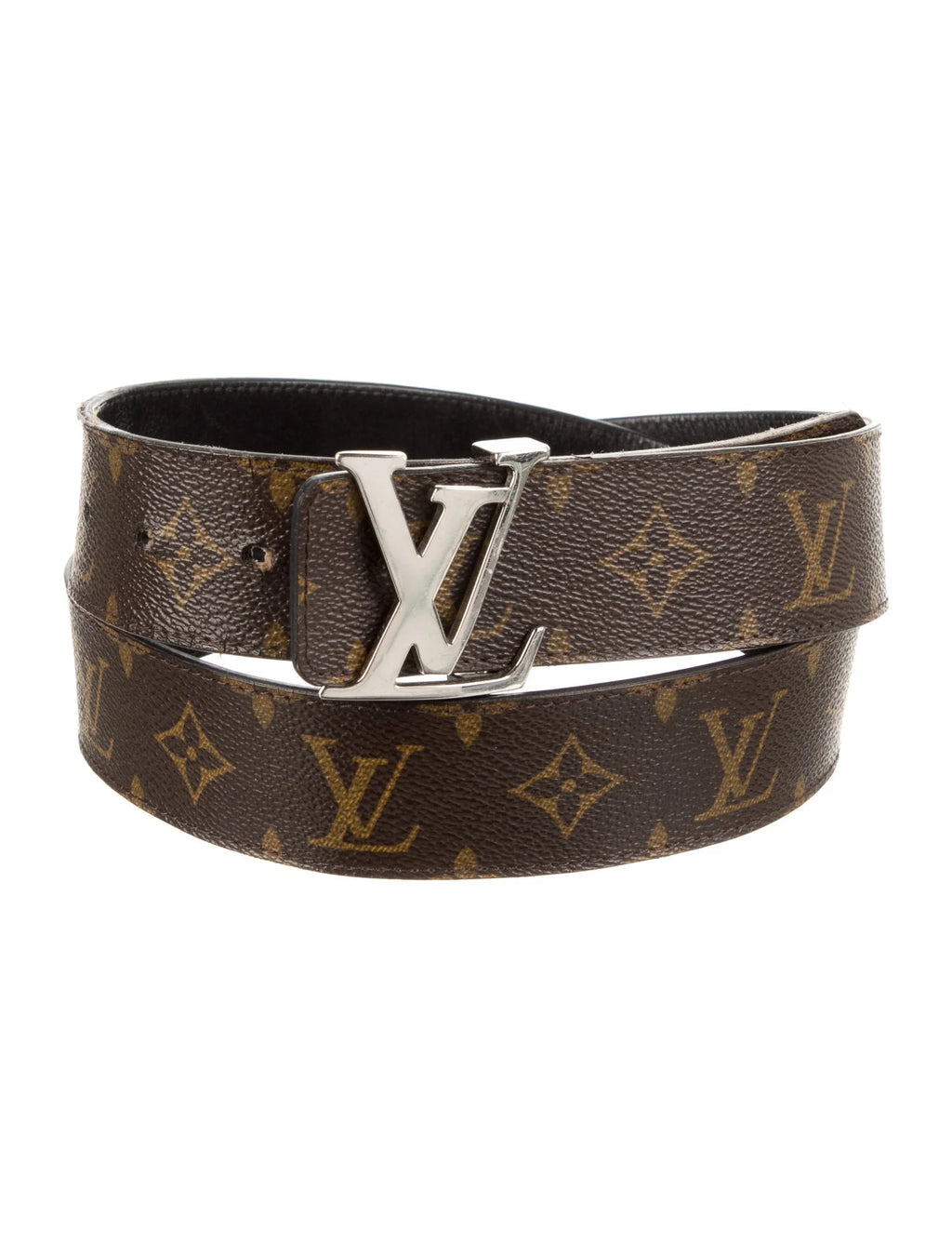 LOUIS VUITTON Monogram Macassar LV Initiales 40MM Reversible Belt Kit