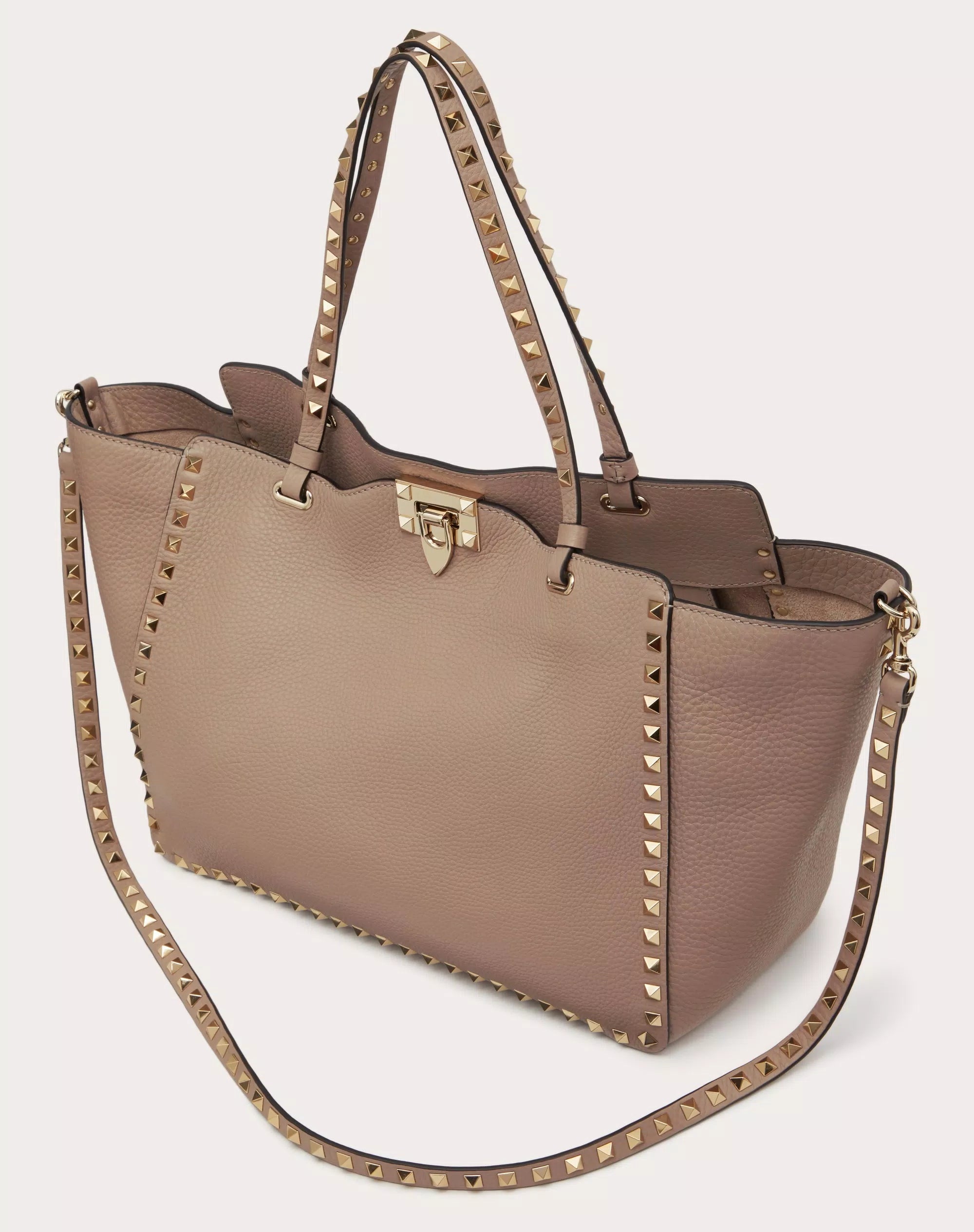 MEDIUM GRAINY CALFSKIN ROCKSTUD BAG