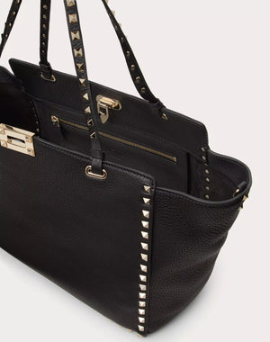 MEDIUM GRAINY CALFSKIN ROCKSTUD BAG