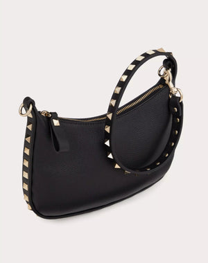 MINI ROCKSTUD HOBO BAG IN GRAINY CALFSKIN